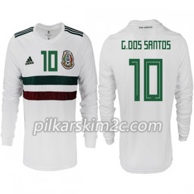 Koszulka Meksyk G. DOS SANTOS 10 Precz Mistrzostwa Świata 2018 - Koszulki Piłkarskie(L/S)